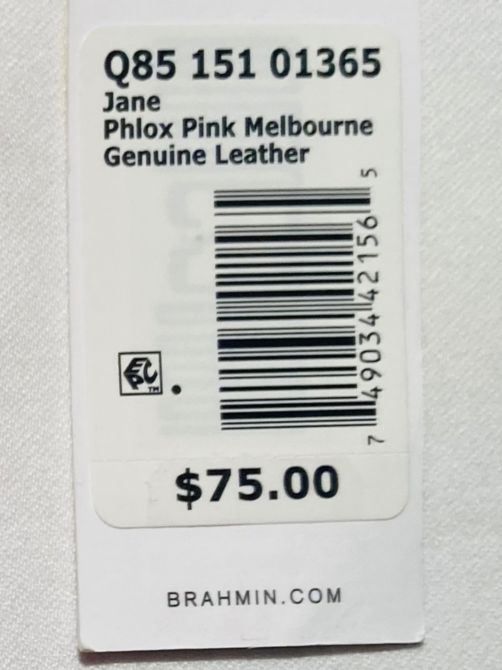 NWT!  Brahmin Wallet (Jane Phlox Pink Melbourne Genuine Leather Wallet) - Picture 3 of 3